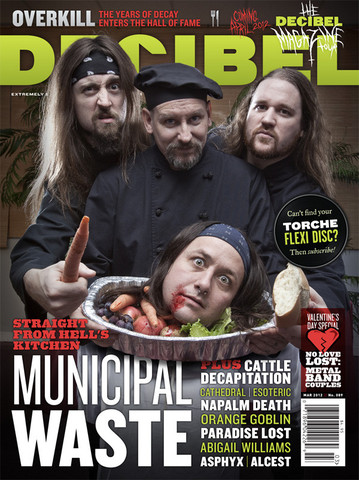Municipal Waste gets the cover of Decibel magazine!